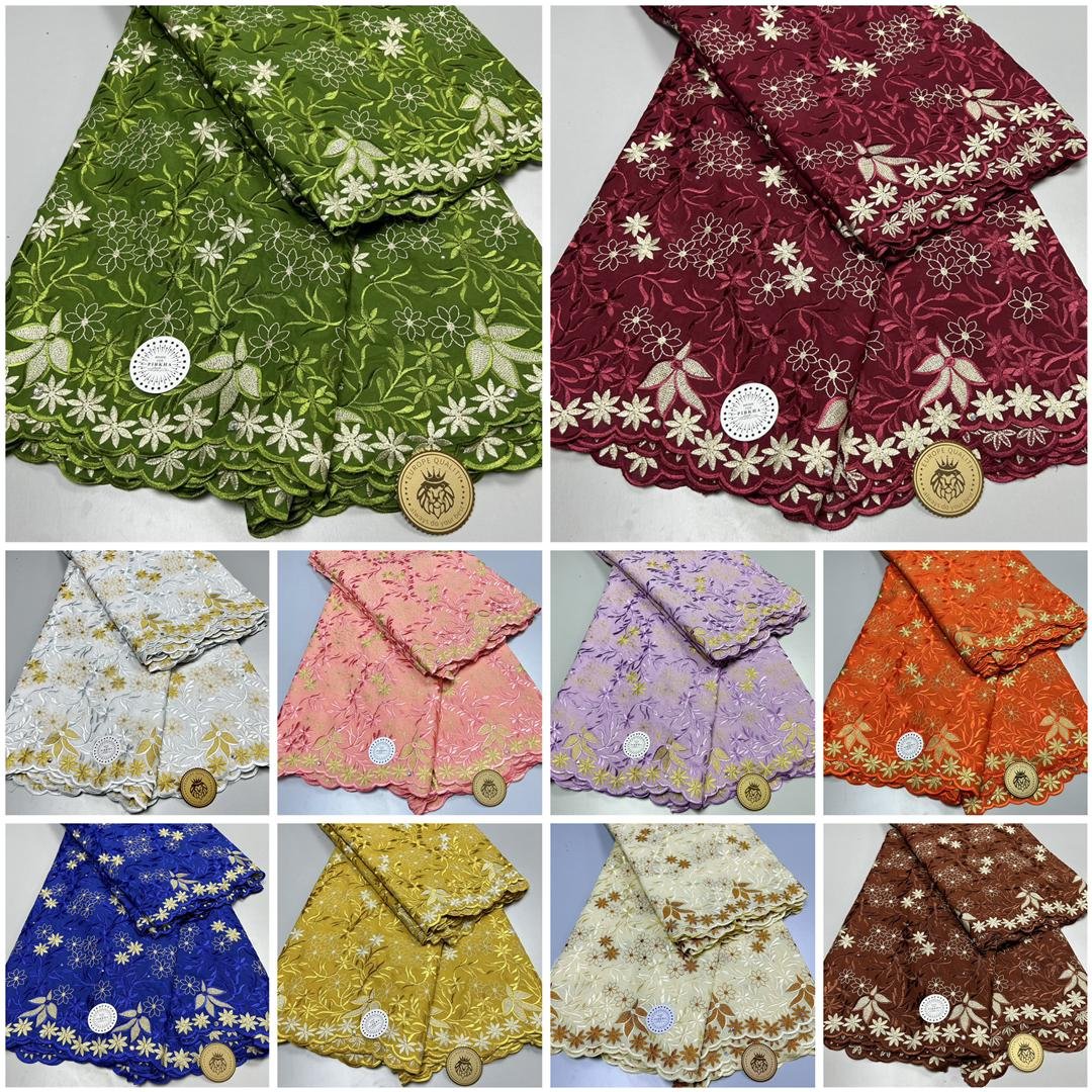 High quality african swiss cotton voile lace 100% cotton laces fabrics for women voile fabric