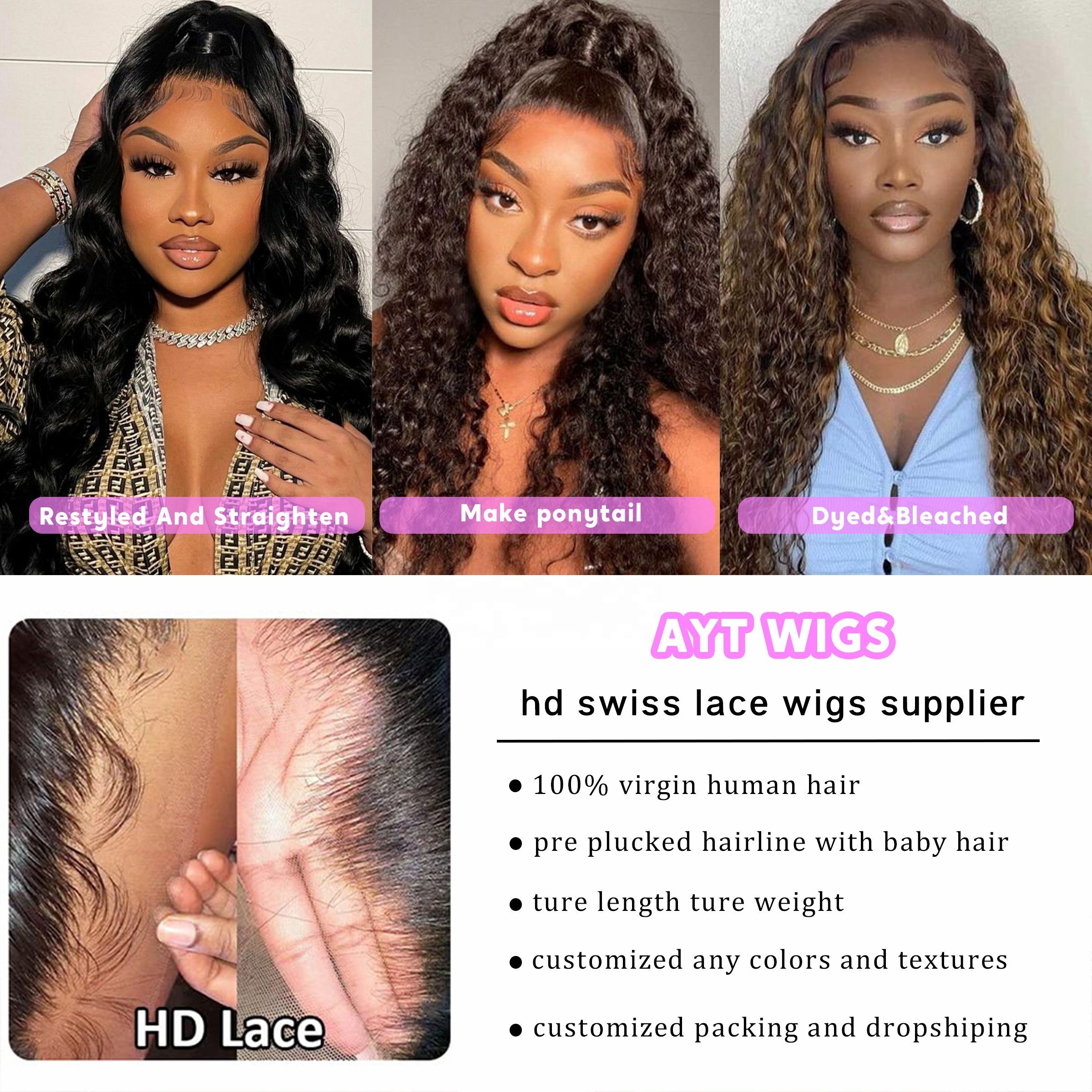 13x6 Pre plucked Full Lace Frontal Wigs For Black Women, Loose Deep Curly 360 Lace Wigs Vendor ,Transparent Hd Lace Front Wigs