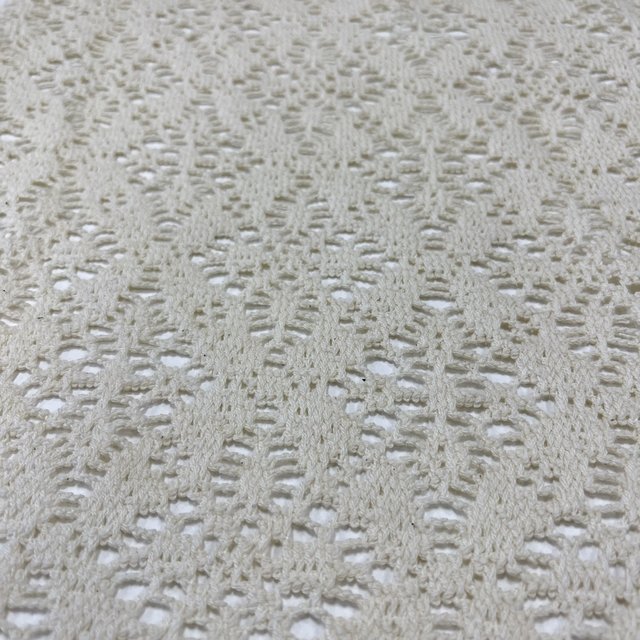 beige Soft Hand Feel 85%Cotton Lace yarn dyed tricot knitted crocheted fabric for vacation wearing