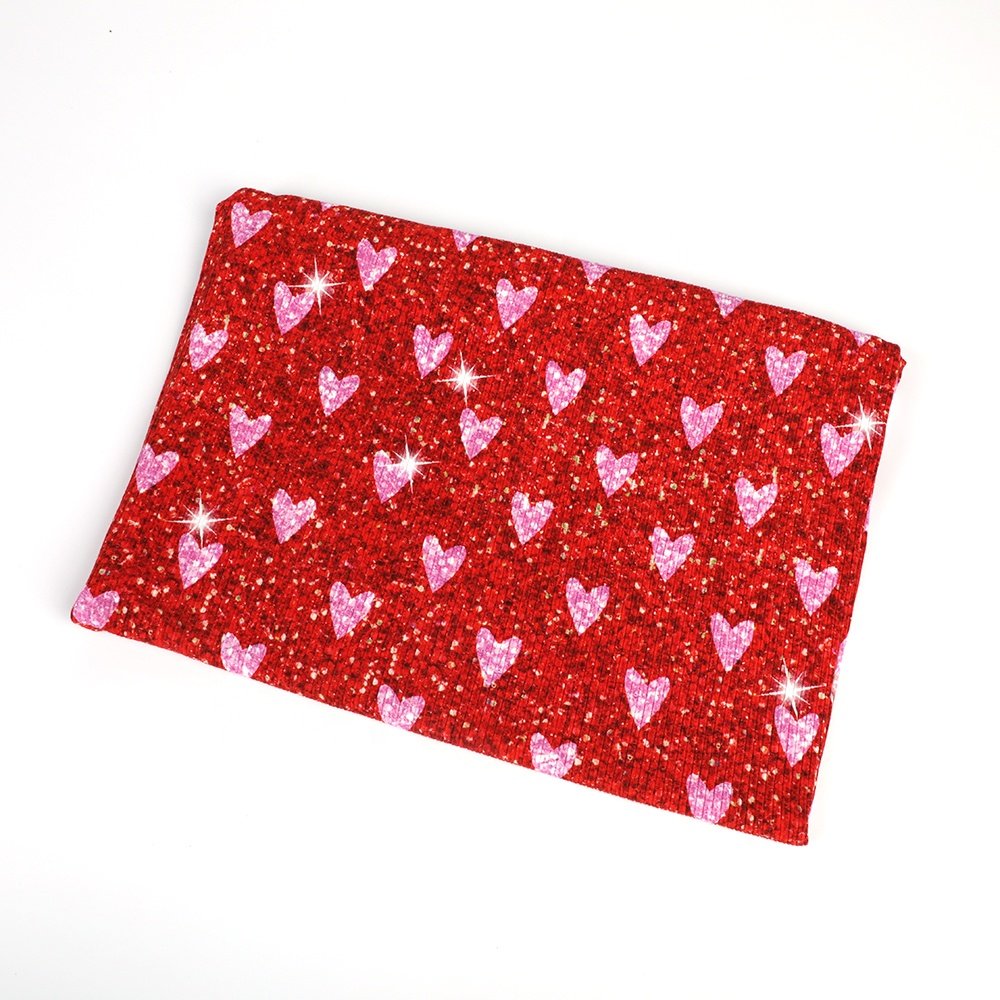 2022 Hot Selling Custom Digital Printed bamboo rib knit spandex fabric