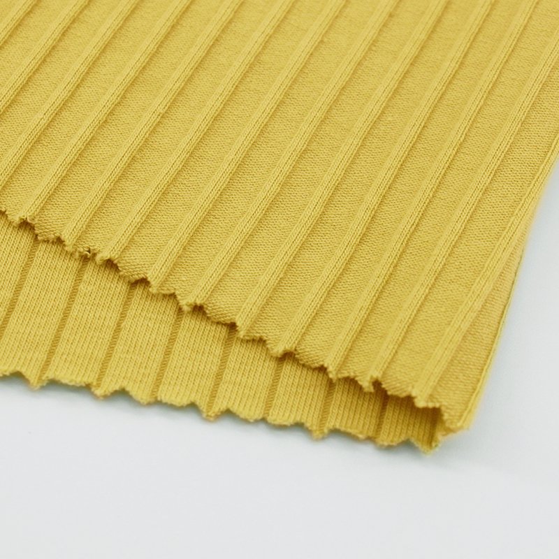 93%cotton 7%spandex pit rib fabric for undergarment 40S 9*3 thread knit fabric for clothing