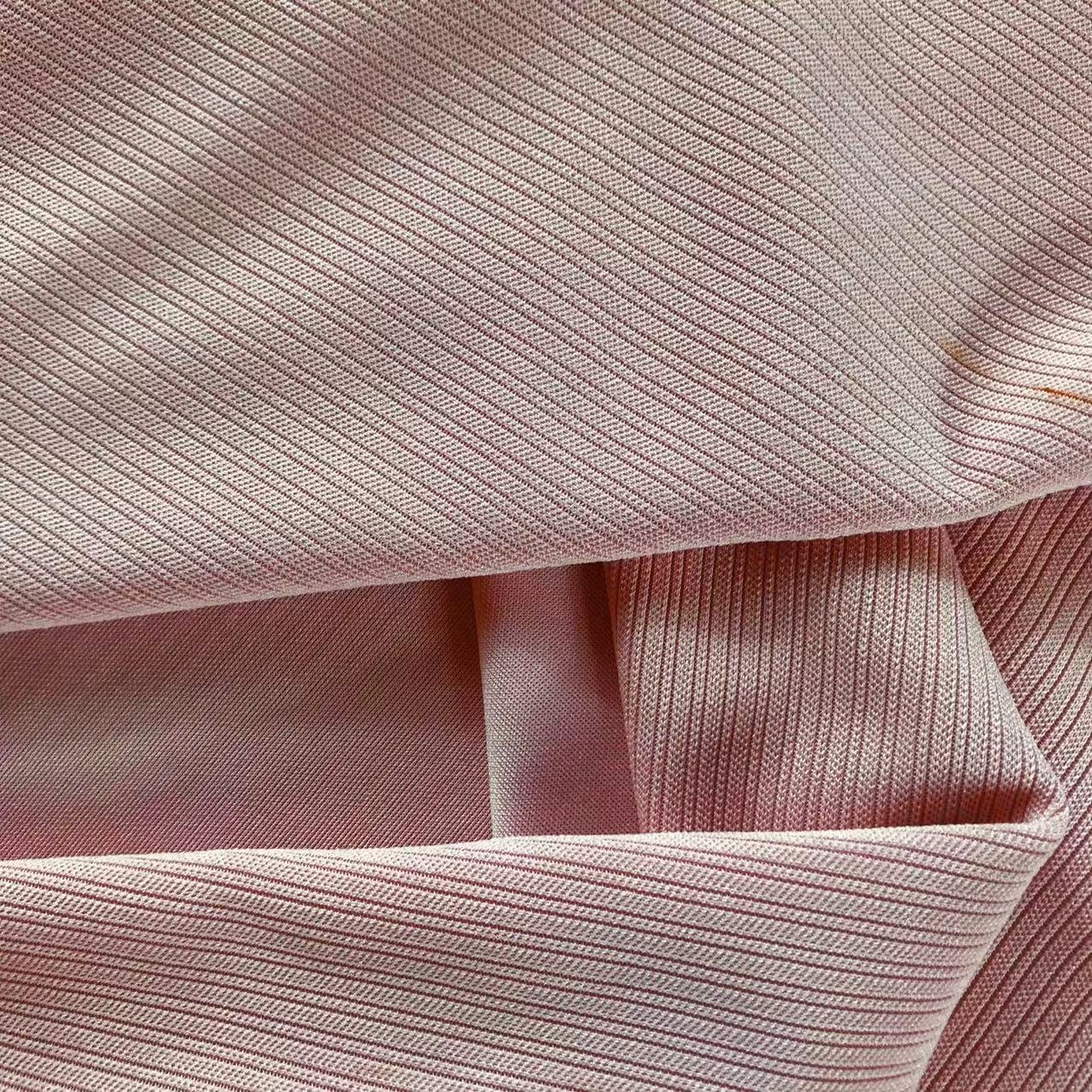 Wrinkle Resistant 4x2 Rib Bamboo Organic Cotton Spandex Knitted Fabric for Women Clothes