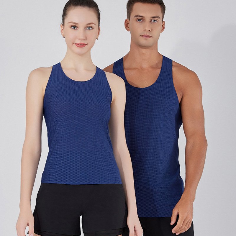 Men's Workout Tank Tops Sleeveless Mesh Muscle Gym Shirt Quick Dry Fit Y-Back Muscle Tank Top Running Men's Slim-Fit Tank Top