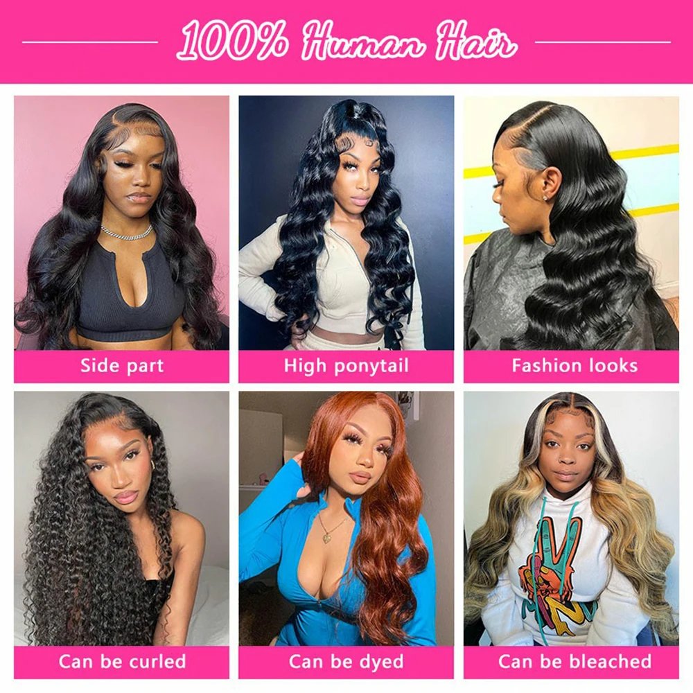 Wholesale Raw Brazilian Hair Lace Frontal Wigs High Quality Virgin Body Wave 13x4 Transparent Lace Front Wigs Human Hair