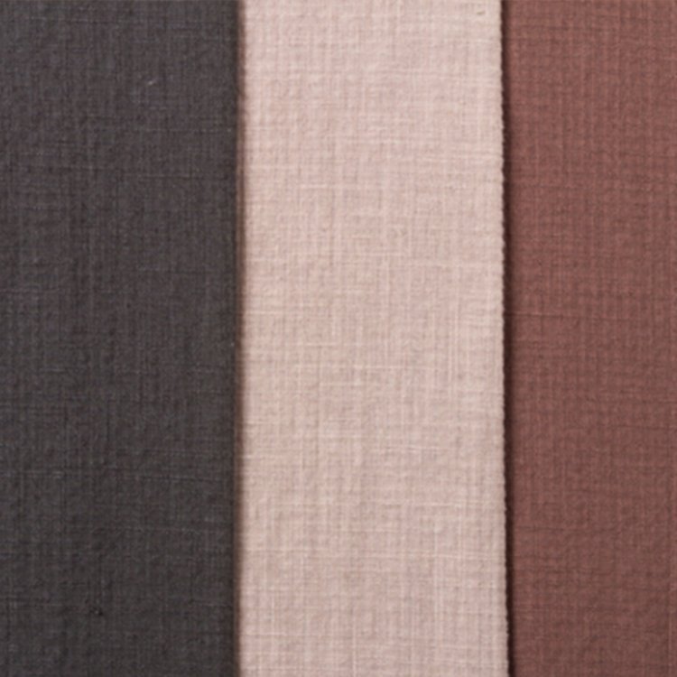 Spring and autumn dresses vest raw material woven ramie blend yarn 70% ramie 30% cotton fabric ramie cotton fabric for clothing