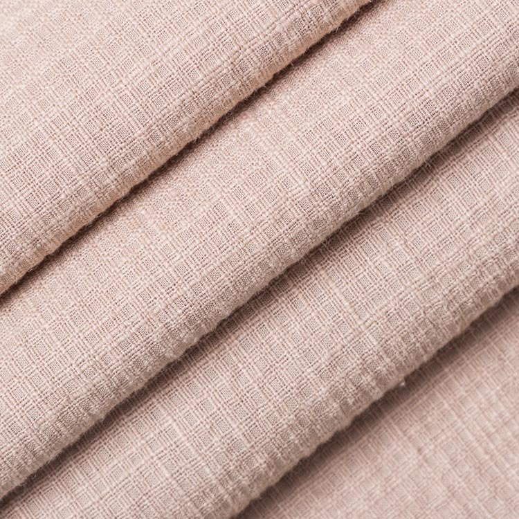 Spring and autumn dresses vest raw material woven ramie blend yarn 70% ramie 30% cotton fabric ramie cotton fabric for clothing