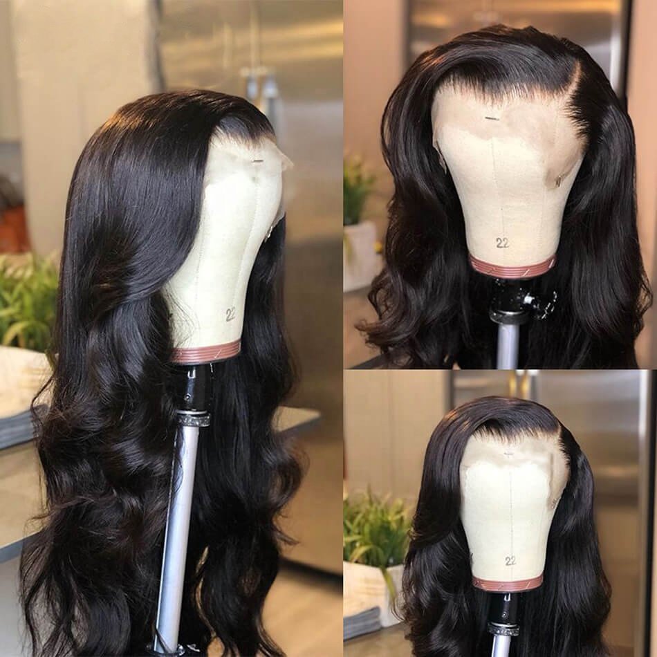 Ali Queen 100% Human Hair Body Wave 4x4, 13x4, 13x6 Lace closure frontal Wig