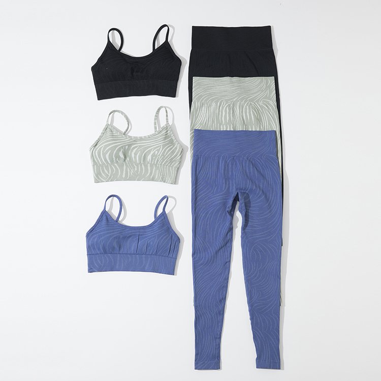 Custom Logo Soft Active Wear Yoga Set Sportswear four Pieces Combination Sexy Breathable Yoga Set