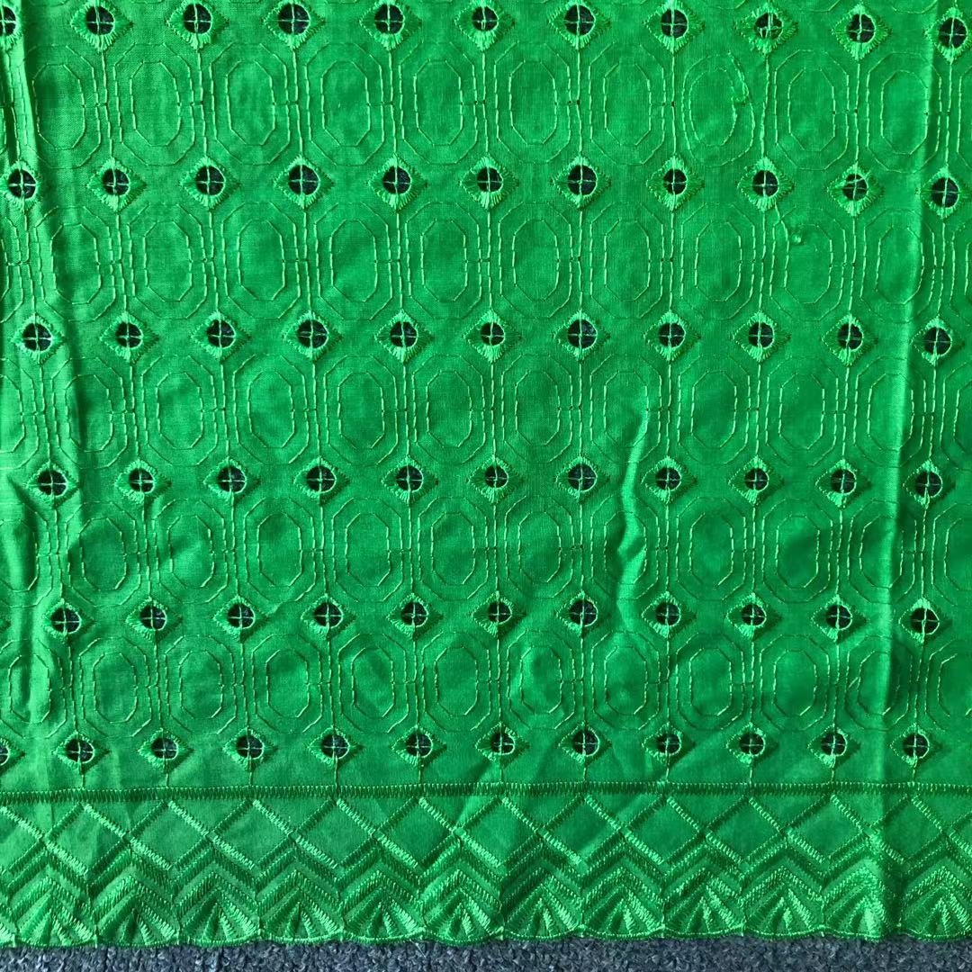 Dubai maekrt african flora embroidery fabric 100% polyester eyelet embroidery