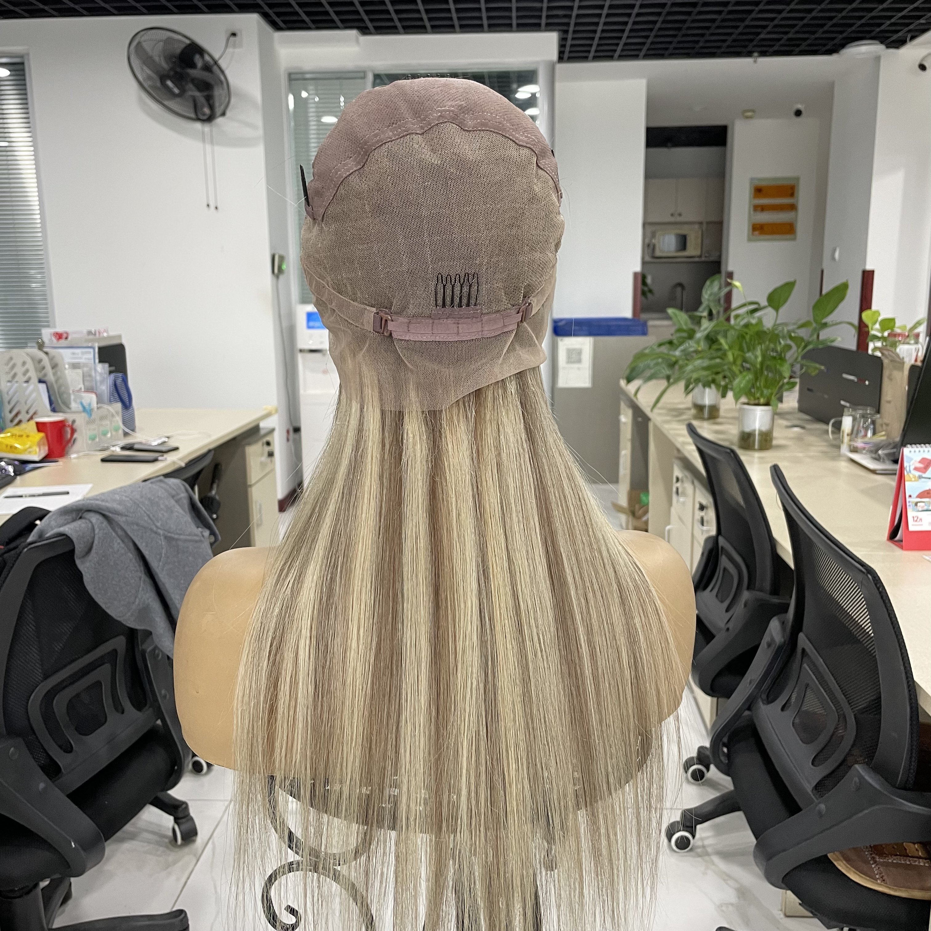 Evermagic Luxury Balayage Highlight Color Natural Wavy Deep Part Full lace Human Hair Wigs