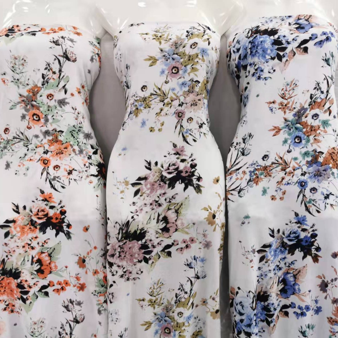Custom Floral Print Breathable Women Dress Viscose Rayon Challis Fabric Wholesale