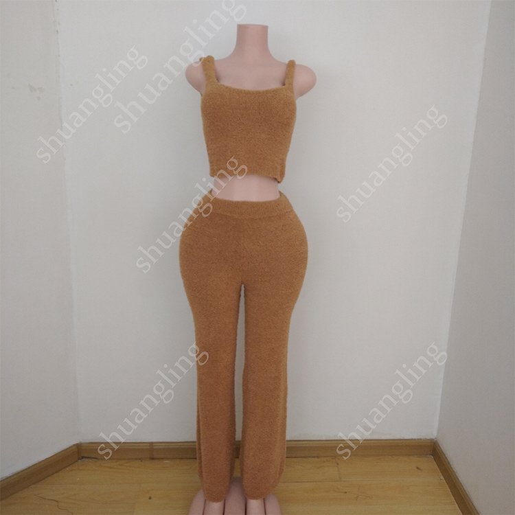 Winter Pajamas Women Cozy Fuzzy Short Sets Sweater Terry Robe Soft Sleepwear Knit Rib Fuzzy Pajamas 3Piece Set Women