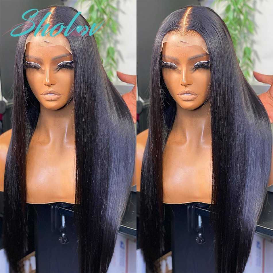 Straight Lace Front Wigs Hd Lace 13x4 Human Hair Wigs For Black Women Pre Plucked Brazilian 22 24 Inch 13x4 Lace Frontal Wig