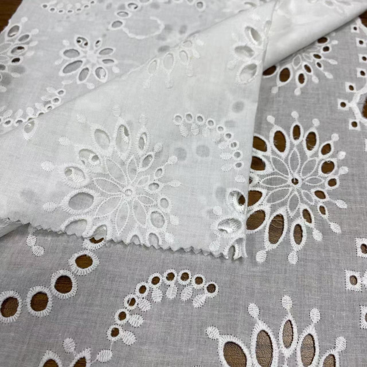 100%Cotton embroidery fabric ,cotton embroidery fabric with holes,Can be made clothing fabrics,Multi-color custom ,wholesale