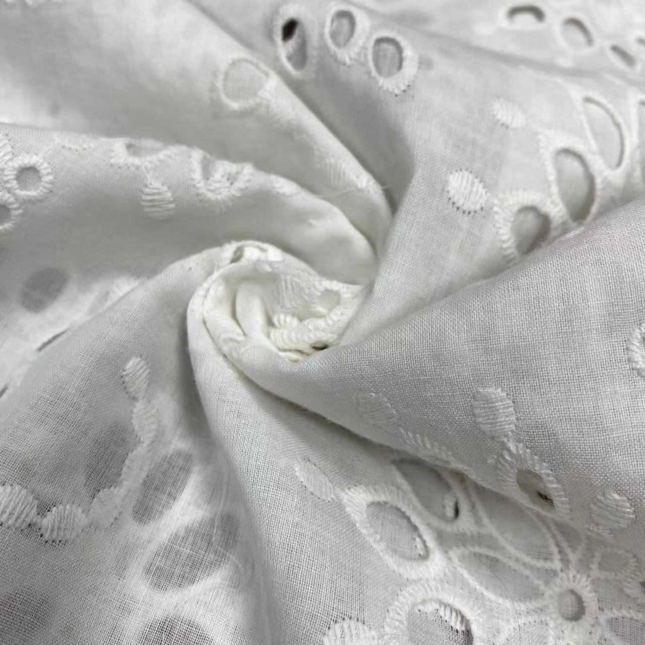 100%Cotton embroidery fabric ,cotton embroidery fabric with holes,Can be made clothing fabrics,Multi-color custom ,wholesale