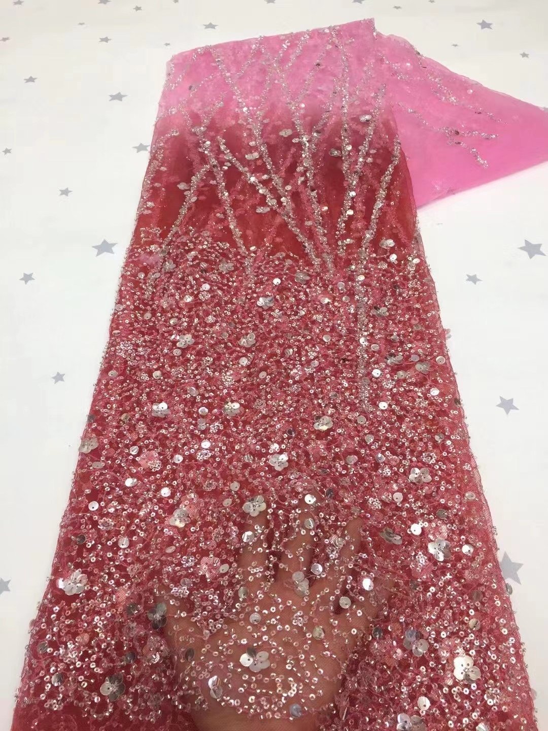 high quality laces for nigeria party purple dress sequin SMD110N014