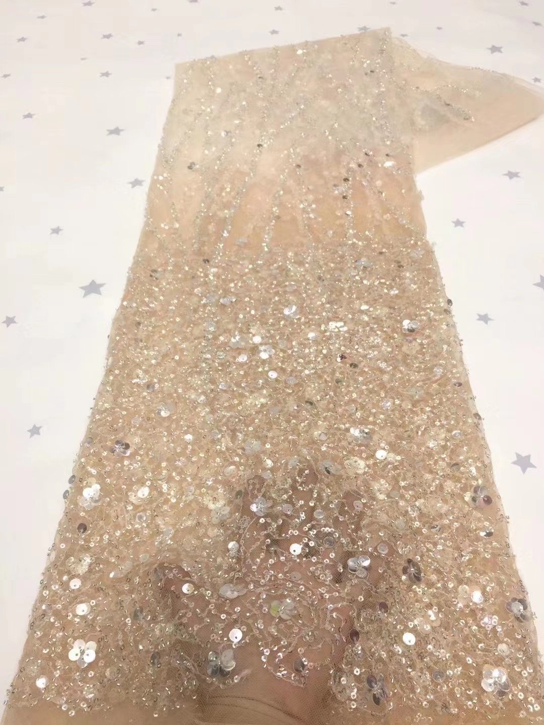 high quality laces for nigeria party purple dress sequin SMD110N014