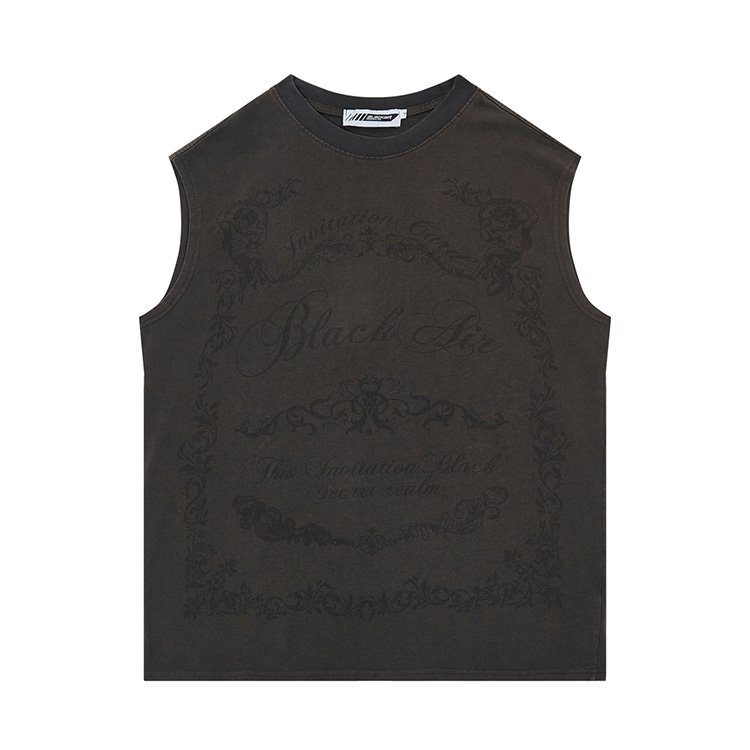 Custom plus size men's ribbed 95 cotton 5 spandex tank top men