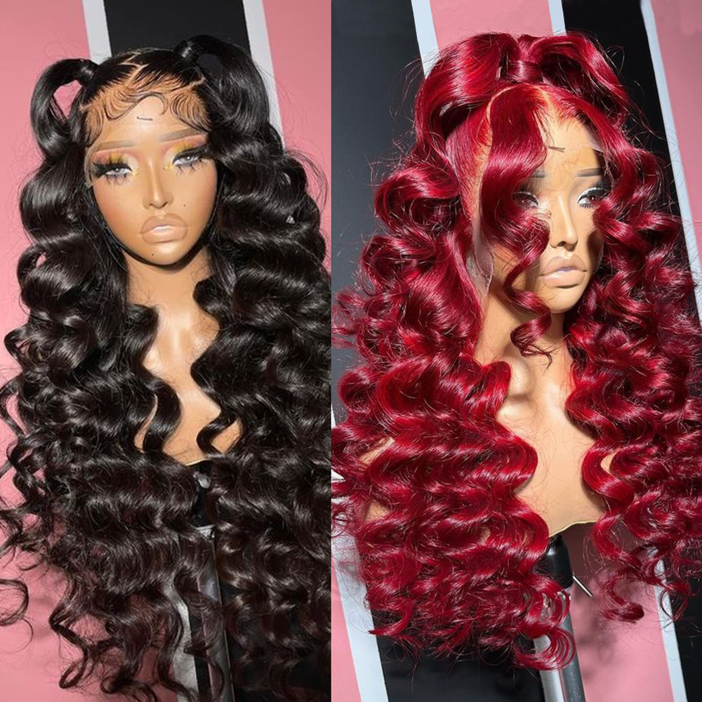 Pre plucked 4x4 5x5 Undetectable Human Hair Loose Wave Lace Closure Wig Real Swiss Hd 13x6 Lace Front Wigs Glueless Wigs