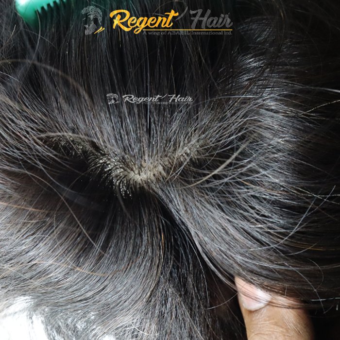 Super Quality Men's toupee Thin Skin Swiss Lace Toupee Men Wig Dark Brown Straight Topper Human Hair Export From Bangladesh