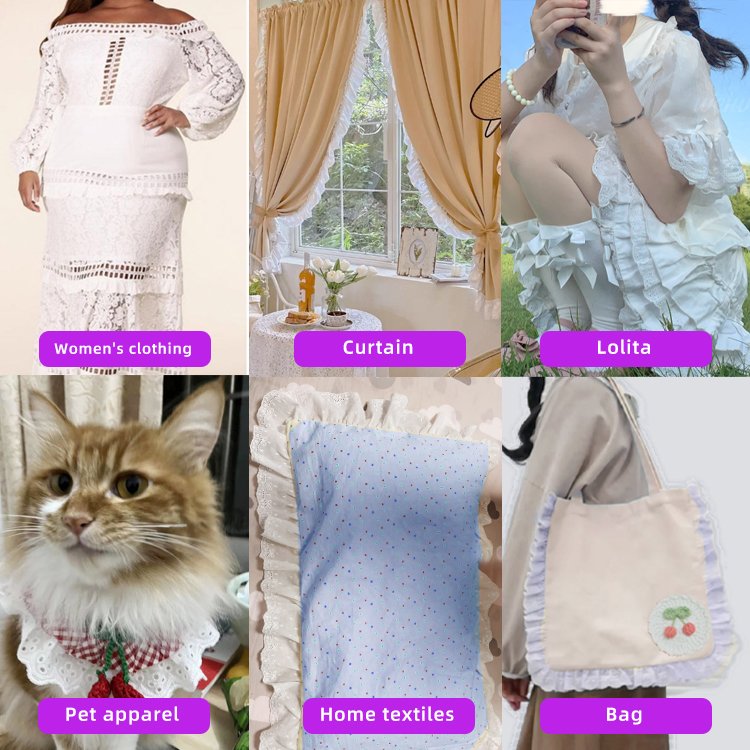 Fashion 17cm whidh water soluble embroidery tulle lace for dress sequined white embroidery lace trim