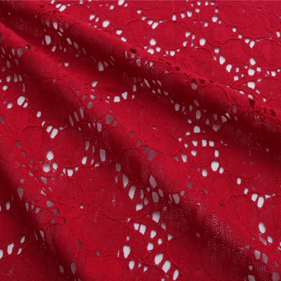 Ready to Ship Multi-color Floral Lace Fabric Nylon Cotton Lace For Women Clothing