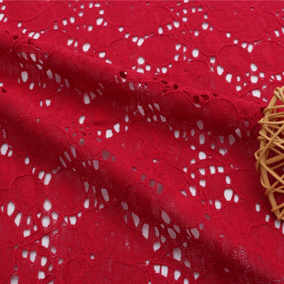 Ready to Ship Multi-color Floral Lace Fabric Nylon Cotton Lace For Women Clothing