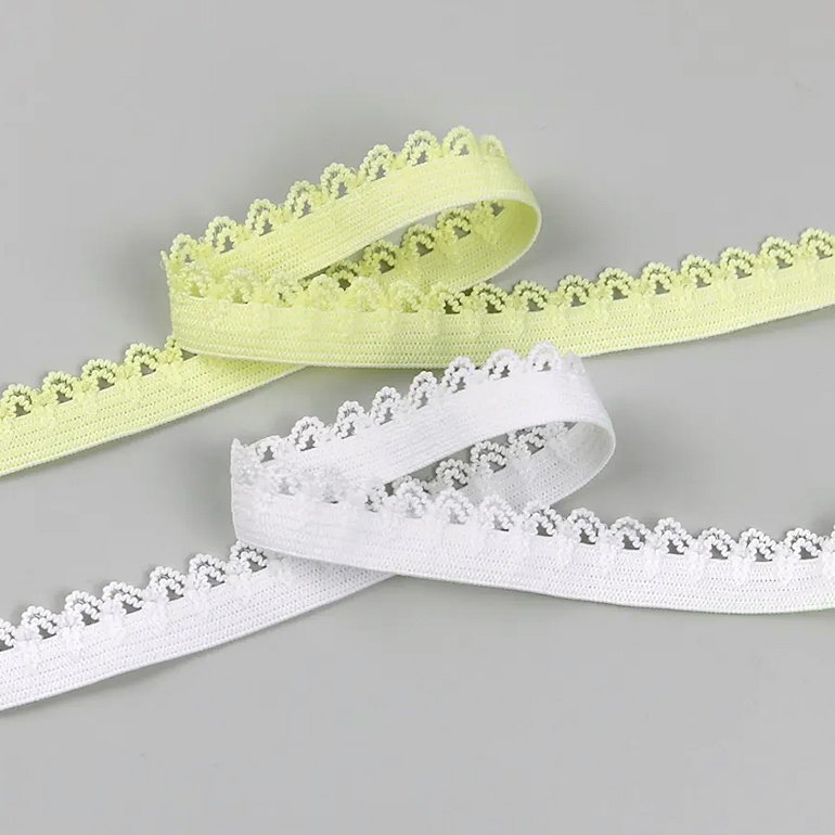 Wholesale sewing underwear picot bud edge elastic webbing belt lace trim elastic tape webbing for clothes diy