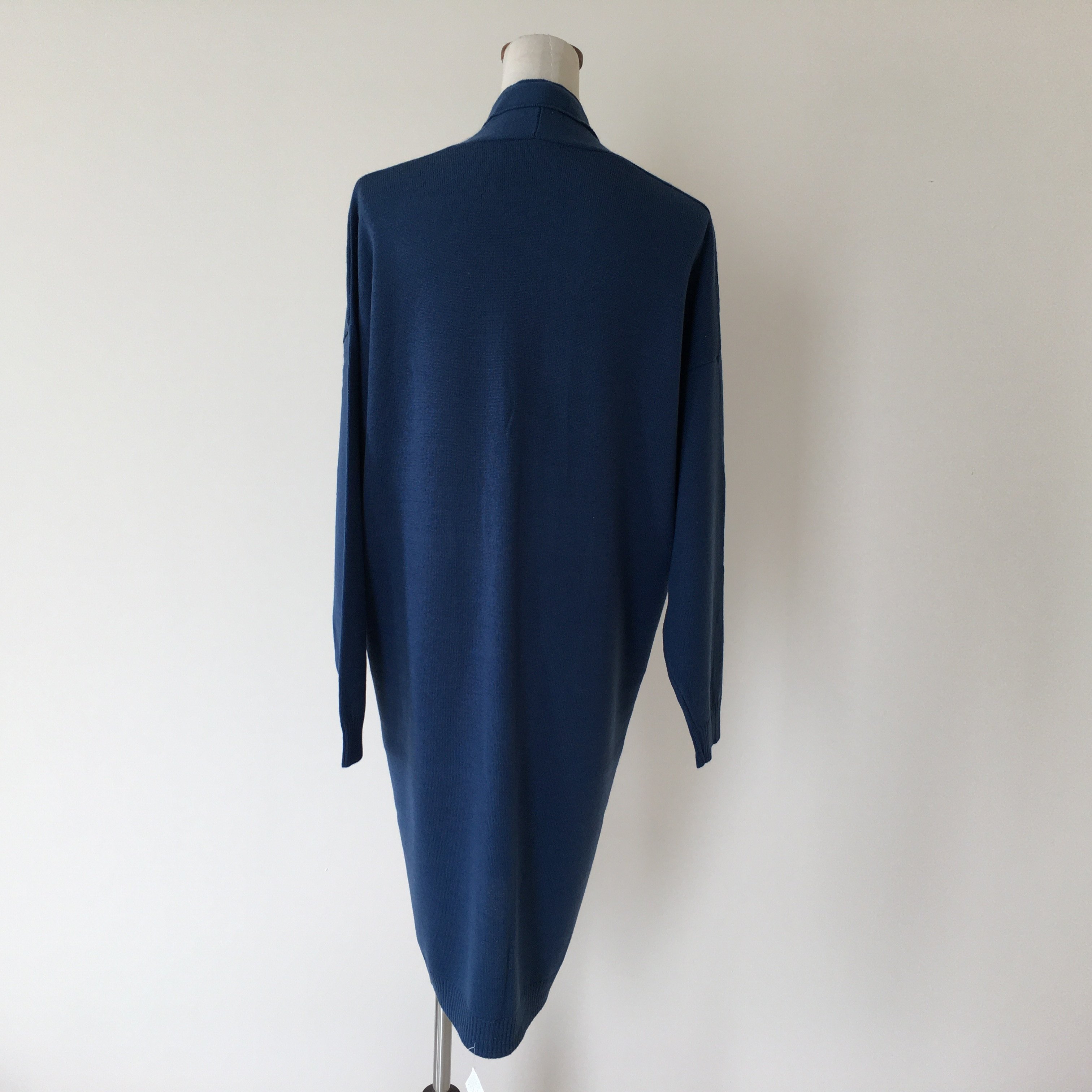Custom woman winter long cardigan femme oversized ribbed knitted wool cardigan ladies sweater for women