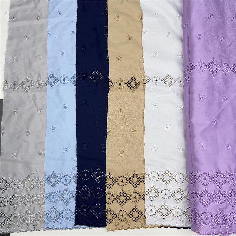 Wholesale african swiss lace fabric for man dry lace fabric cotton african voile lace fabric