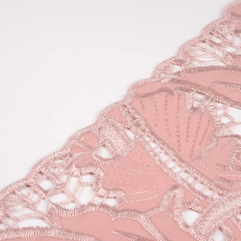 America Luxury Milk Silk Lace Fabric French Laces Fabrics High Quality For Women's Wear Dreamy Lacy Edges For Small Curtains