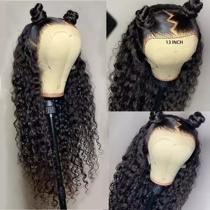 Kinky Curly HD Lace Frontal Wig Human Hair Lace Front Brazilian Virgin Hair Vendor Full Lace Human Hair Wig For Black Women