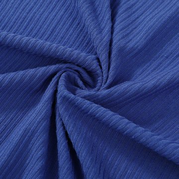 High quality multiple color 4 way stretch spandex polyester solid rib knit fabric for clothing