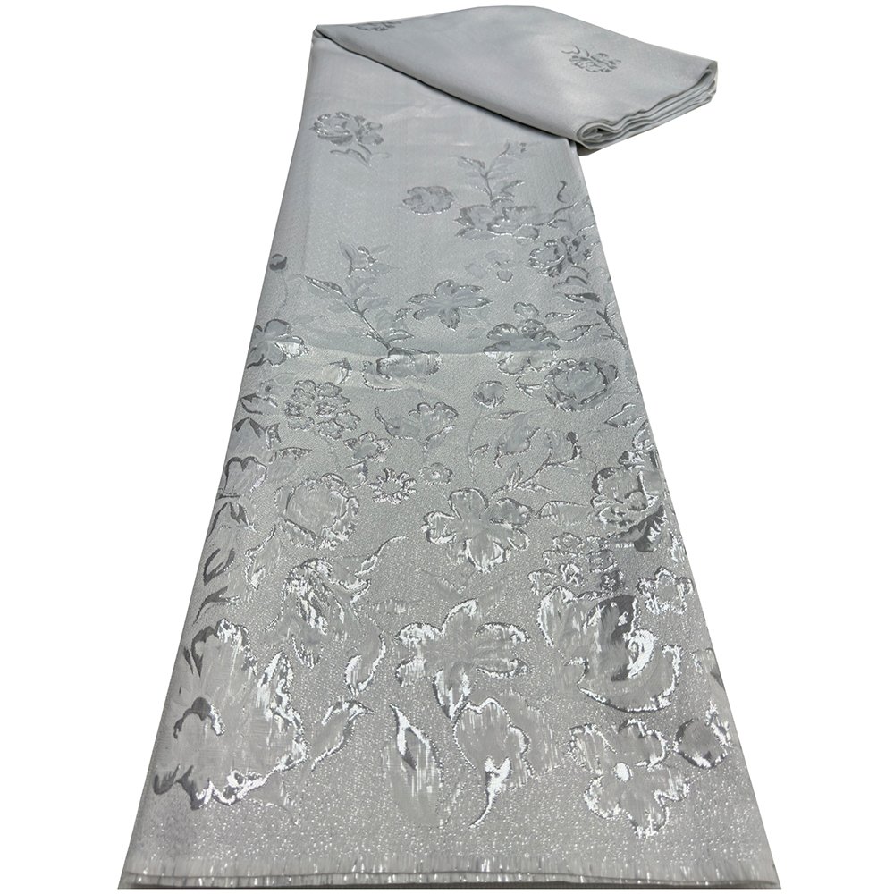 NI.AI Green French Brocade Jacquard Lace African Luxury Fancy Embroidery Fabric Brocade Fabric For Women Wedding Dress