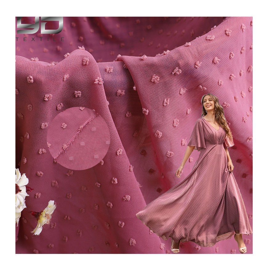 Yunda Factory Price High Quality 100% Polyester Swiss Chiffon fabric Crink Airflow Crepe CEY Italian crepe Fabric