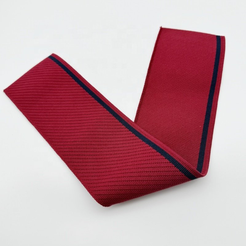Elegant Polyester Jacquard Knitted Collar Stylish Flat Knit Neckline Accessory