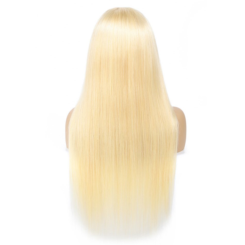 #613 Colored Blonde Straight Human Hair Wigs Human Hair Lace Front Wigs Glueless Hd Lace Frontal Closure Wigs For Black Women