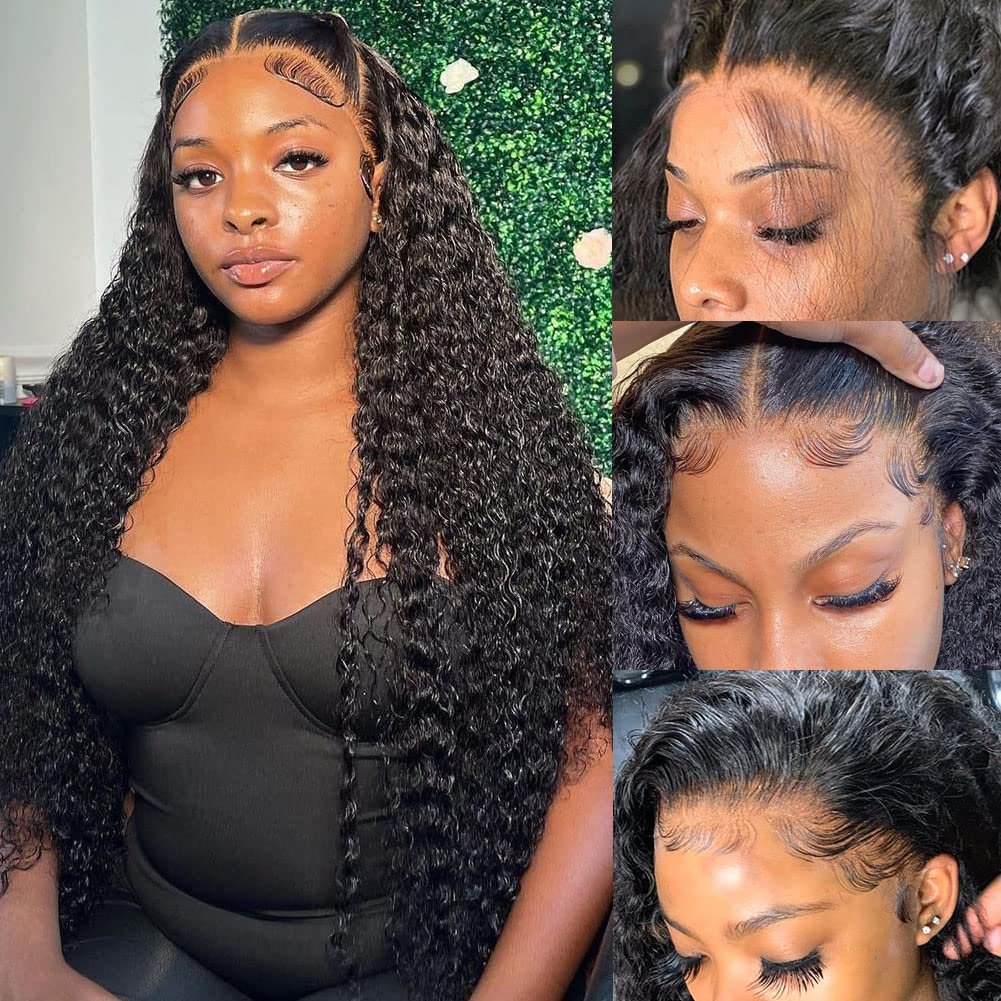 Wholesale Natural Hairline Wig Human Hair High Quality Deep Wave 13*4 Hd Swiss Lace Frontal Wigs