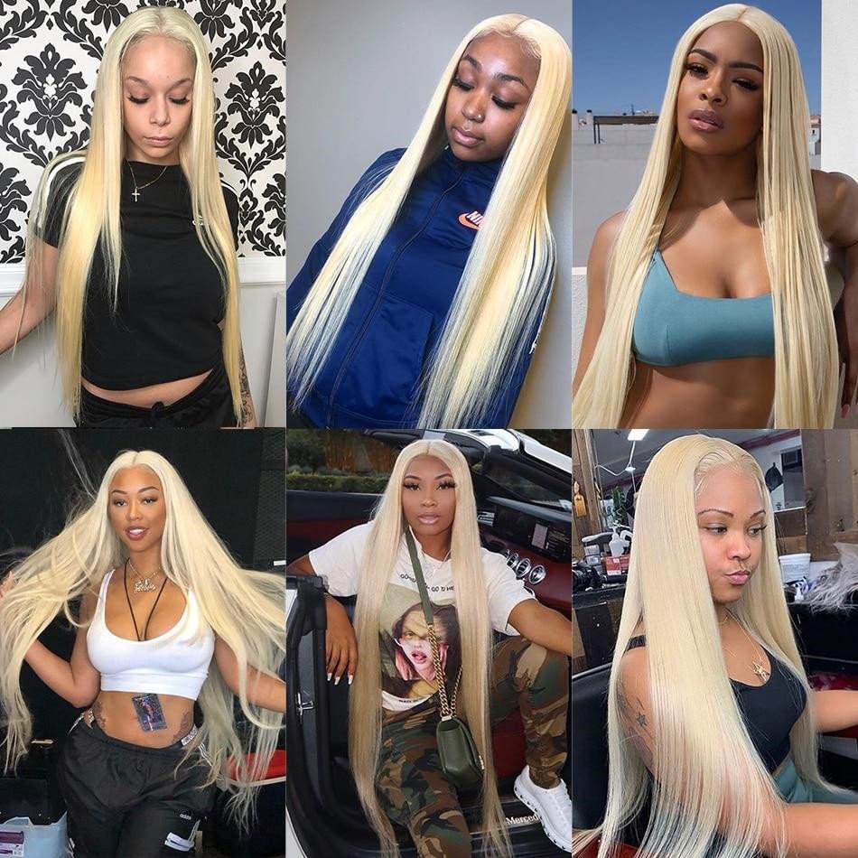 Cheap Raw Indian Hair Colored 613 Blonde Wigs Human Hair Lace Front Wigs For Black Women Glueless HD Lace Frontal Wig Human Hair