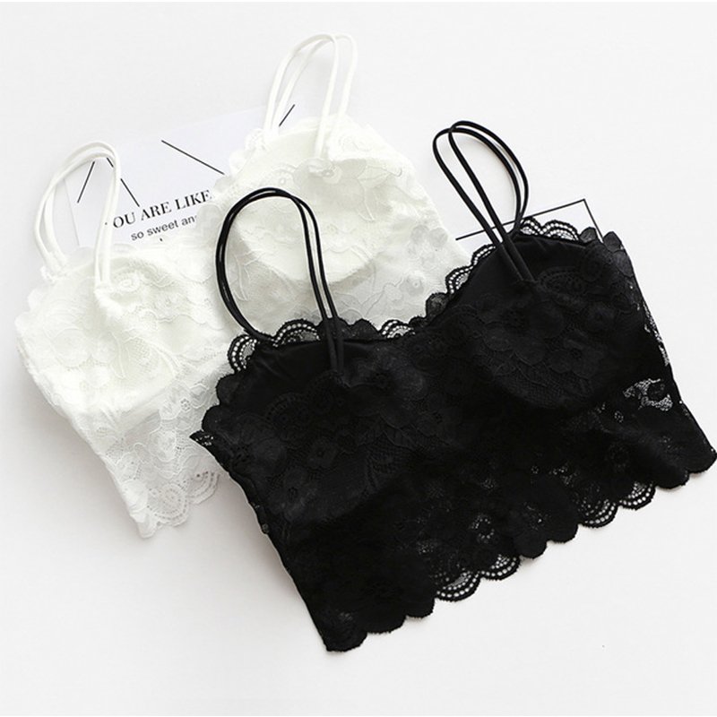 TONGYANG Women Sexy Vest Chest Padded Tank Tops For Women Fitness Underwear Lace Crop Top