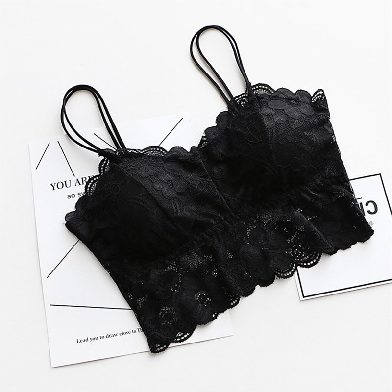 TONGYANG Women Sexy Vest Chest Padded Tank Tops For Women Fitness Underwear Lace Crop Top