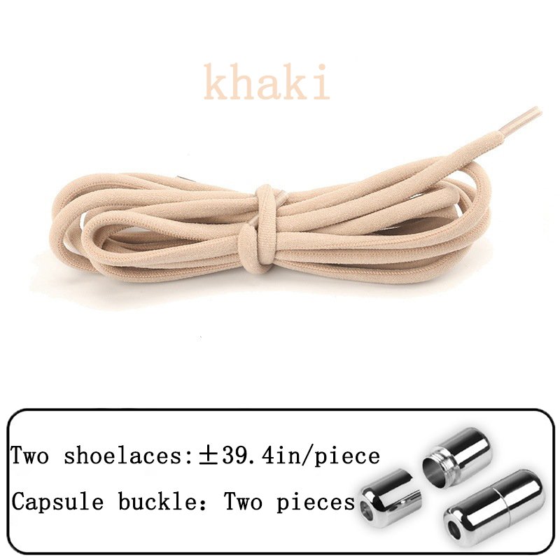 Elastic No Tie Shoe Laces for Adults Kids Elderly Factory Price Made of Polyester Capsule System Design
