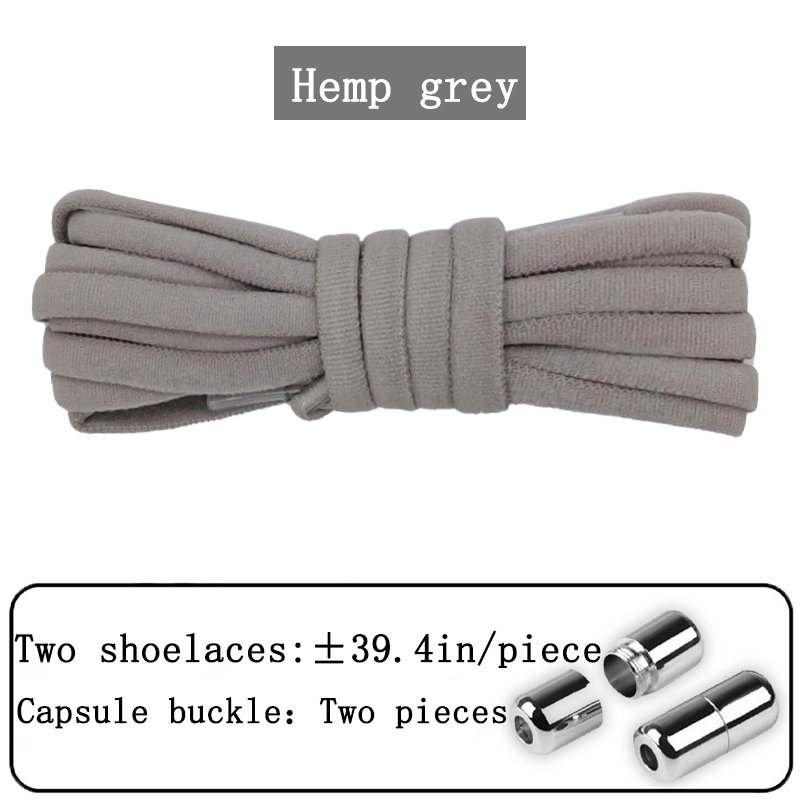 Elastic No Tie Shoe Laces for Adults Kids Elderly Factory Price Made of Polyester Capsule System Design