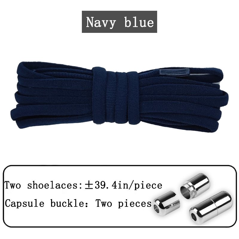 Elastic No Tie Shoe Laces for Adults Kids Elderly Factory Price Made of Polyester Capsule System Design