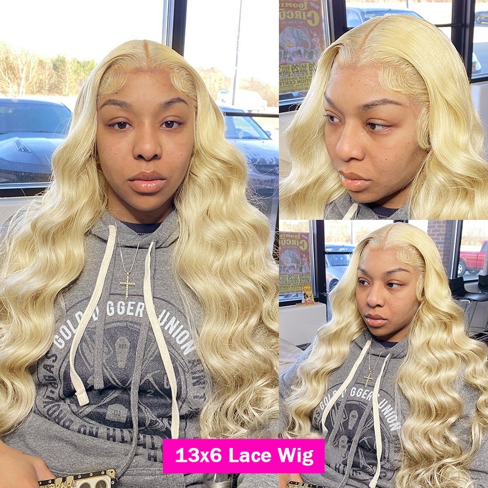 613 13x6 HD Lace Frontal Wig Raw Human Hair Honey Blonde Lace Front Wigs Full 200 250 Density Body Wave Brazilian Human Hair Wig