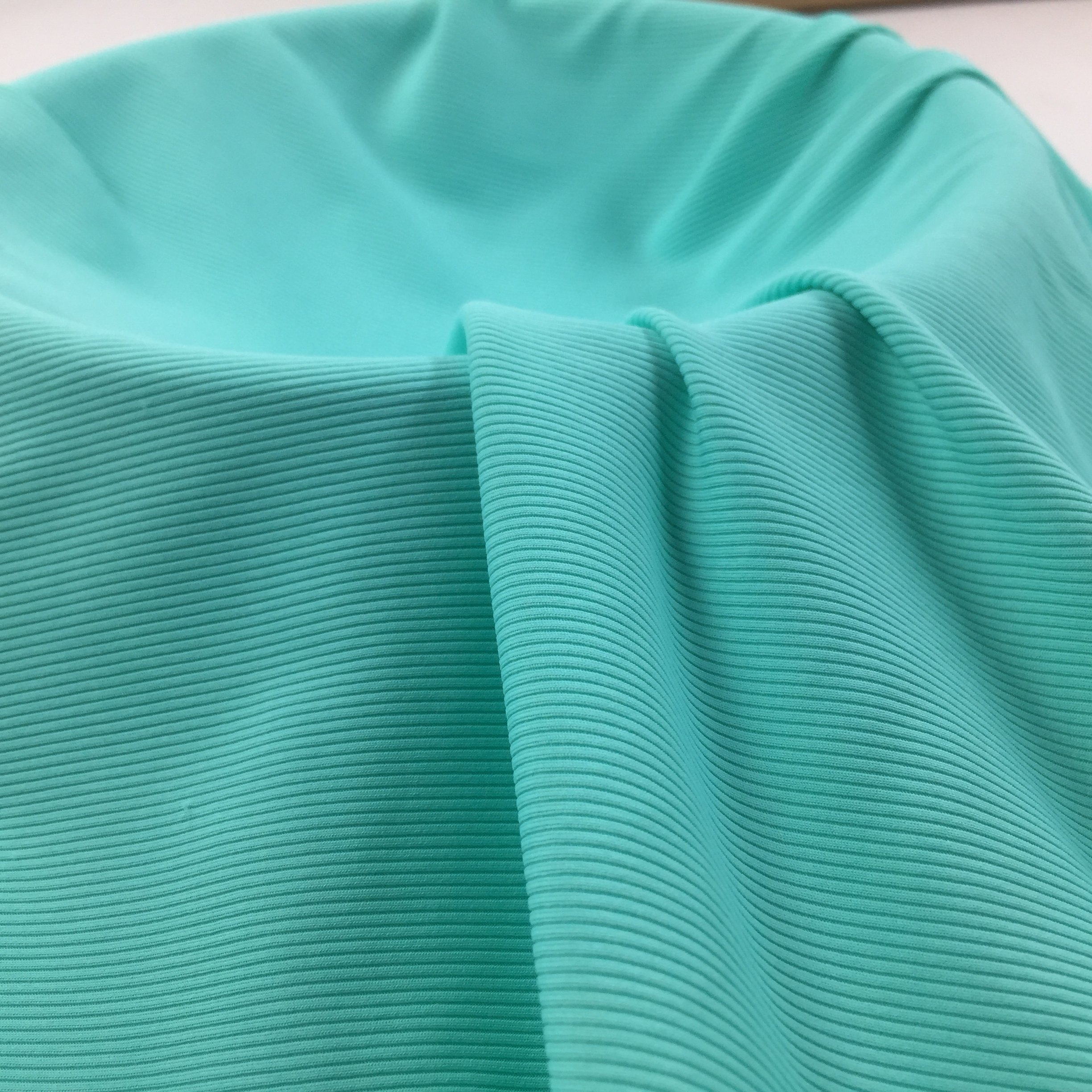 No1150 ribbed 80% nylon 20% spandex 4 way stretch 2*2 knit rib stripe yoga fabric for sports wear