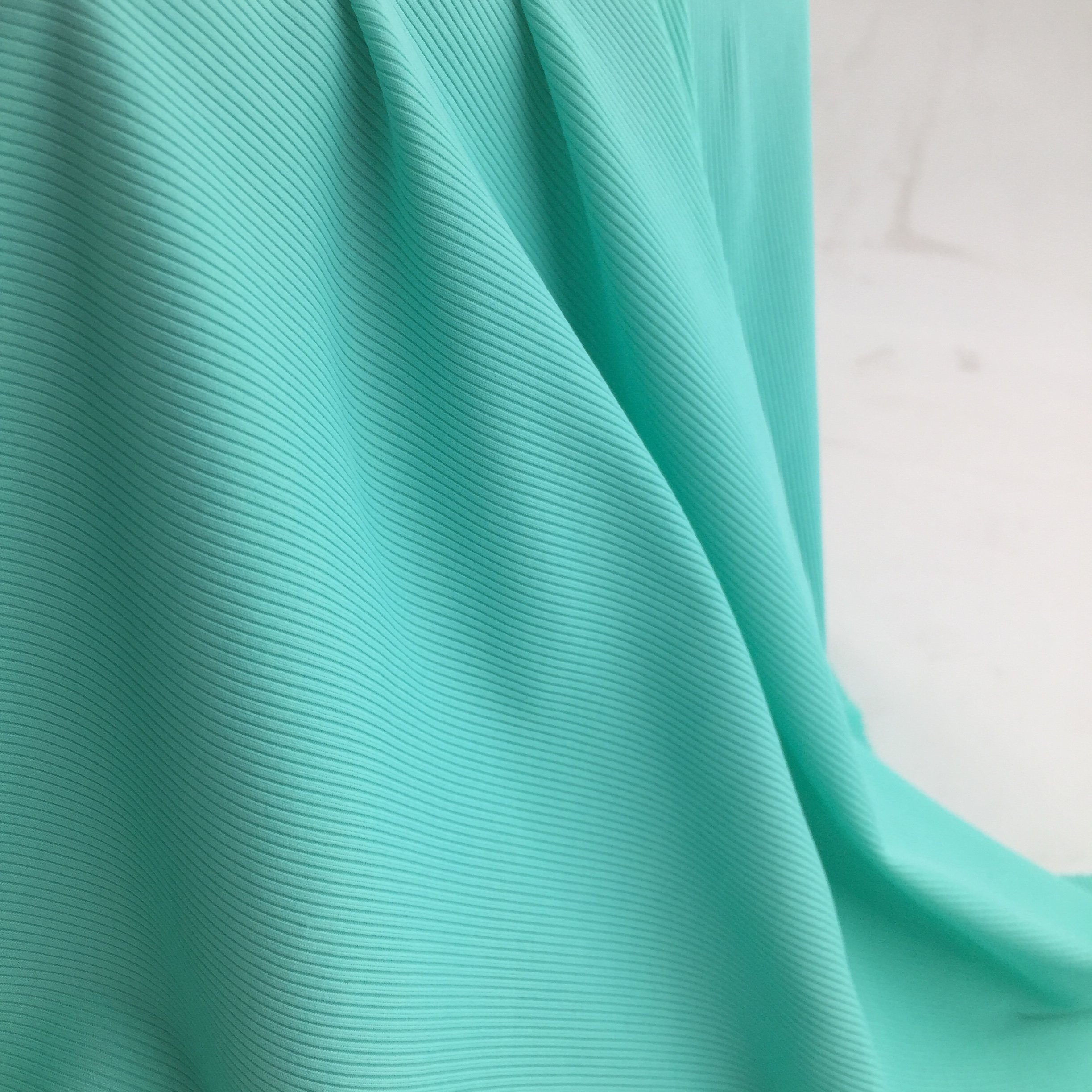 No1150 ribbed 80% nylon 20% spandex 4 way stretch 2*2 knit rib stripe yoga fabric for sports wear