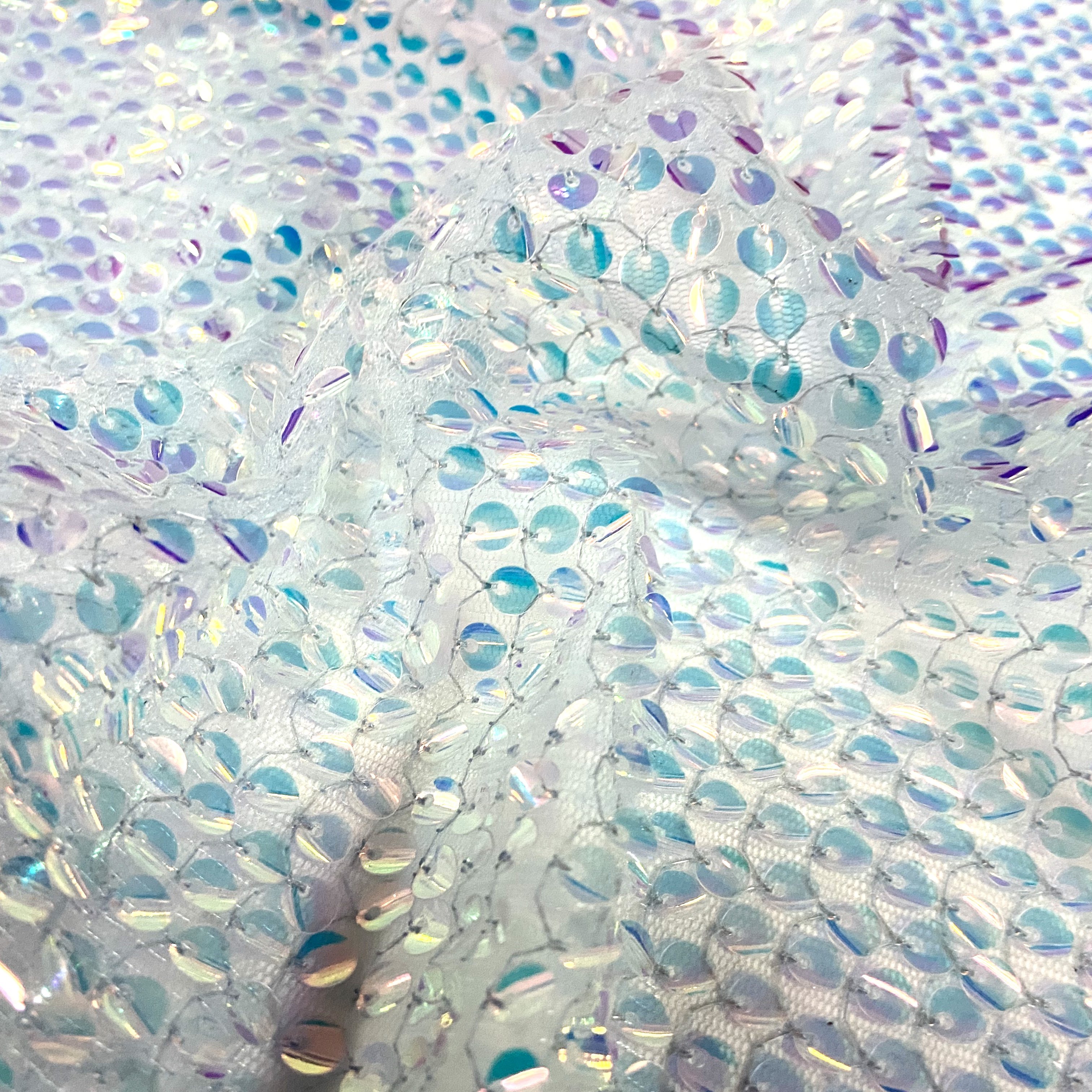 Iridescent Sequin Embroidery Sequin Velvet Sequin Fabric