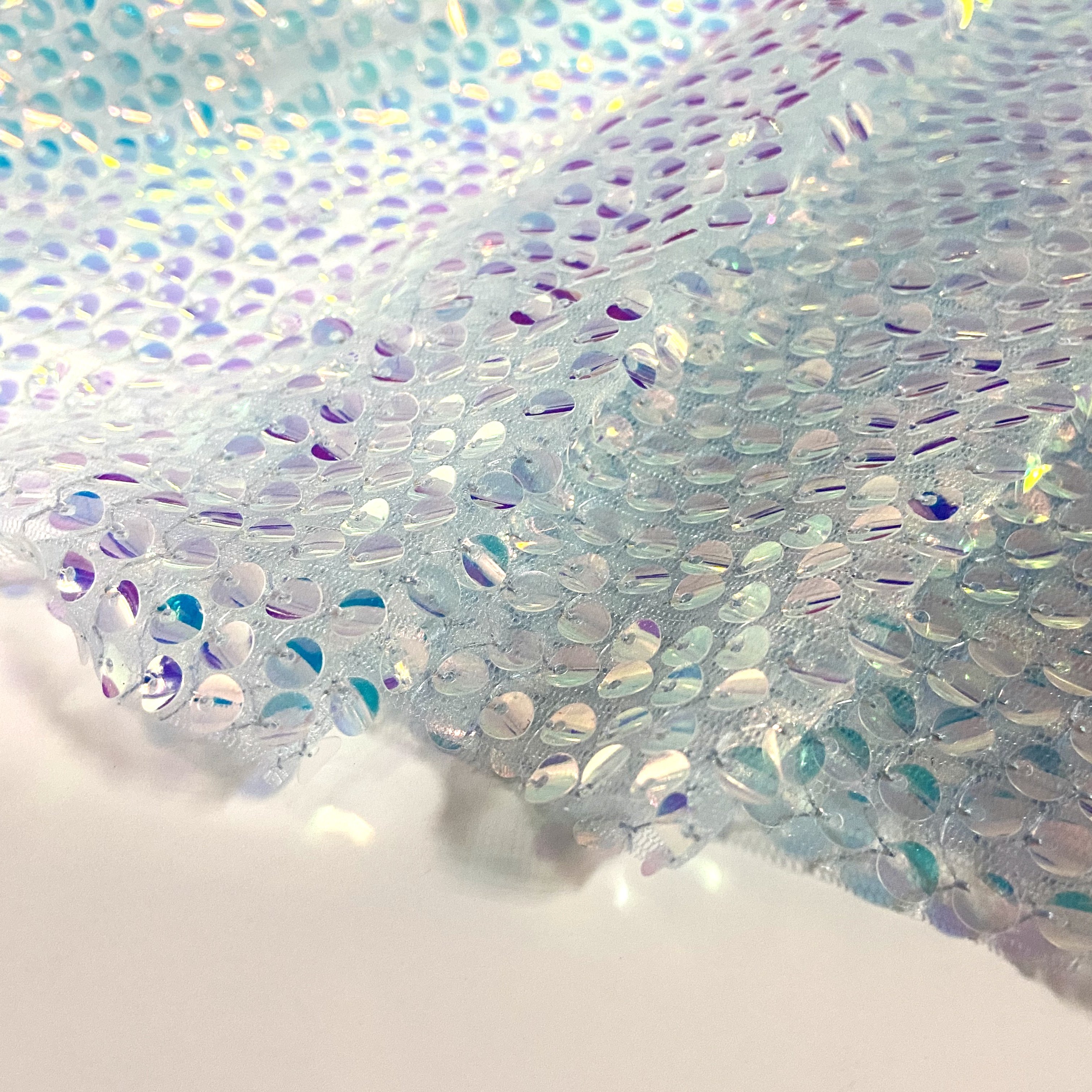 Iridescent Sequin Embroidery Sequin Velvet Sequin Fabric