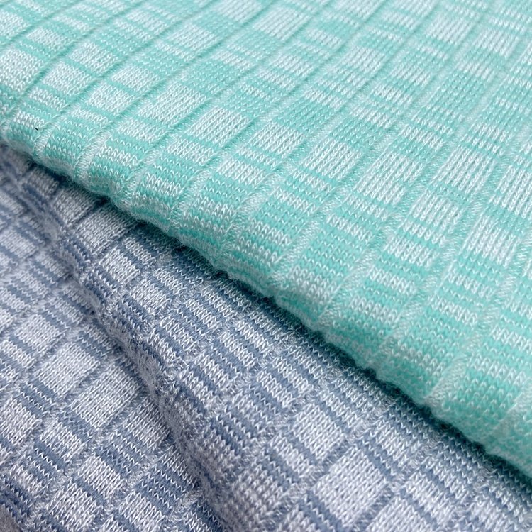 Wholesale manufacturer rayon cotton spandex knit wide 7*4 viscose stretch rib fabric for cardigan